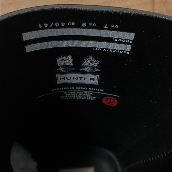 Hunter Glossy Black Waterproof Boots - Picture 6 of 8